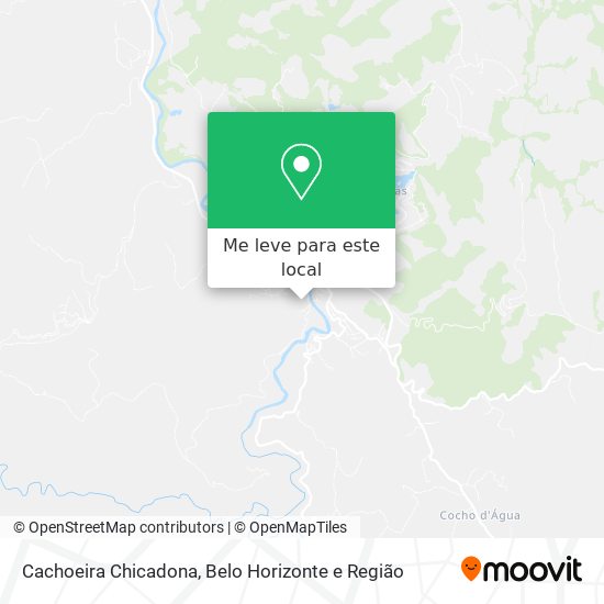 Cachoeira Chicadona mapa