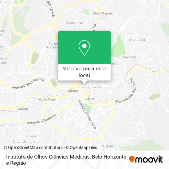 Instituto de Olhos Ciências Médicas mapa