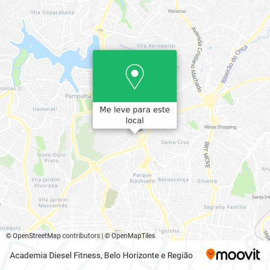 Academia Diesel Fitness mapa