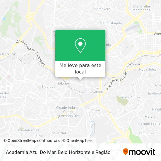 Academia Azul Do Mar mapa
