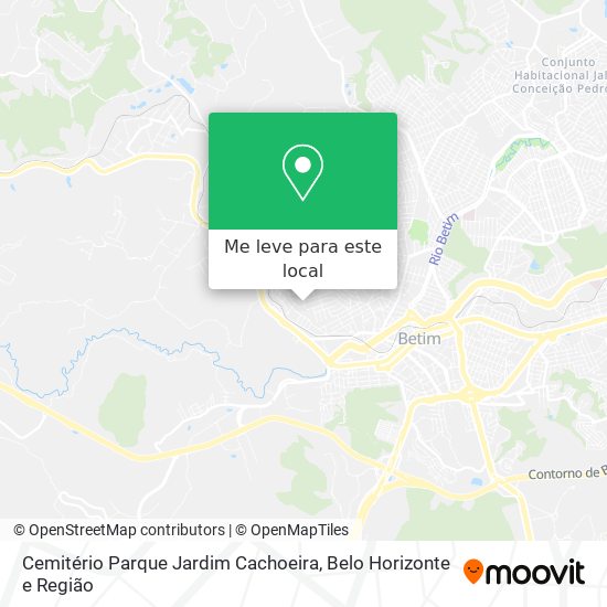 Cemitério Parque Jardim Cachoeira mapa