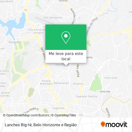 Lanches Big-tê mapa