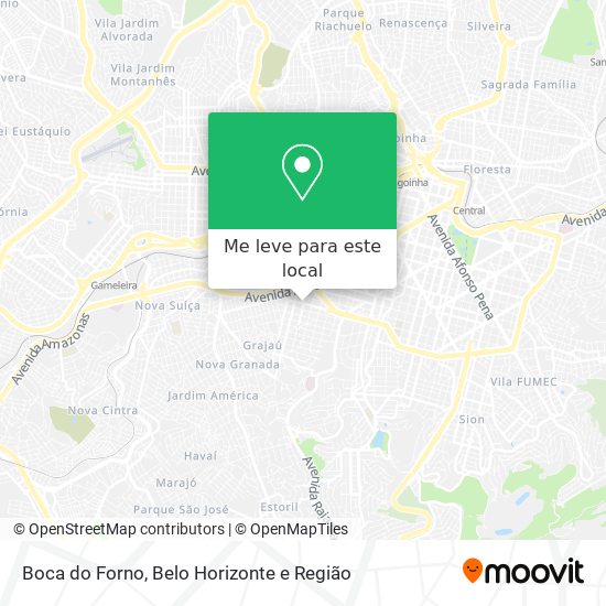 Boca do Forno mapa
