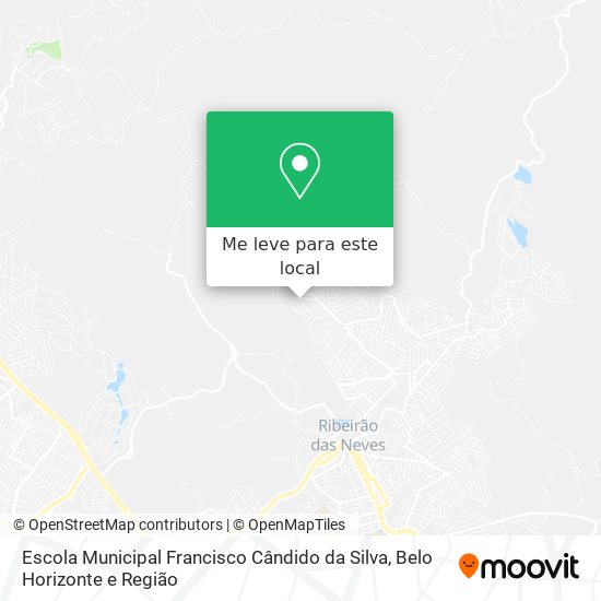 Escola Municipal Francisco Cândido da Silva mapa