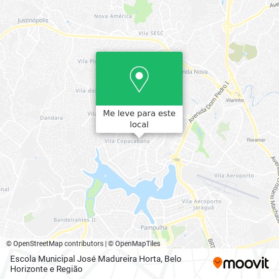 Escola Municipal José Madureira Horta mapa
