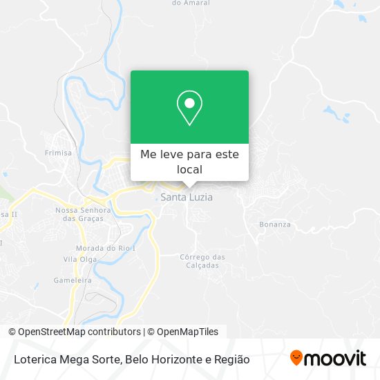 Loterica Mega Sorte mapa