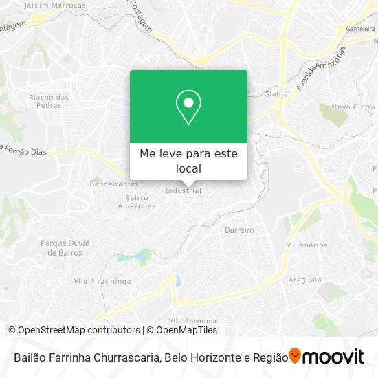 Bailão Farrinha Churrascaria mapa