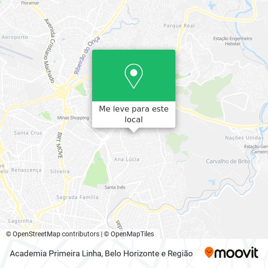 Academia Primeira Linha mapa