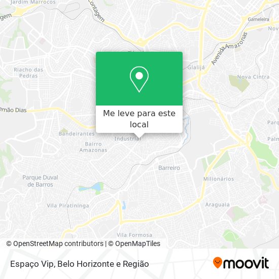 Espaço Vip mapa