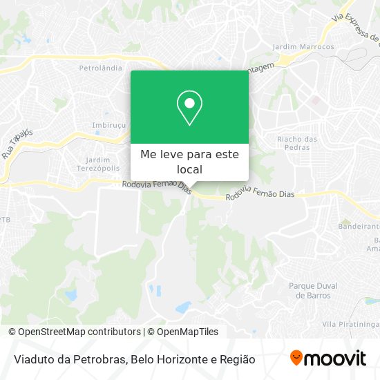 Viaduto da Petrobras mapa