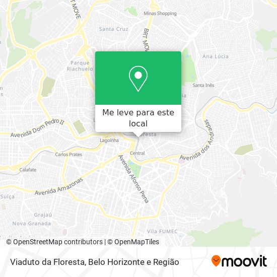 Viaduto da Floresta mapa