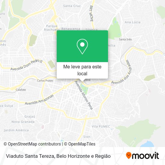 Viaduto Santa Tereza mapa