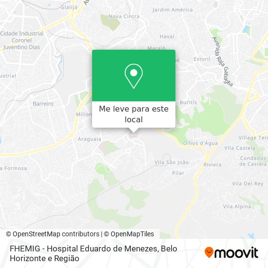 FHEMIG - Hospital Eduardo de Menezes mapa