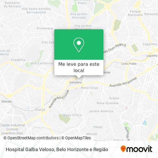 Hospital Galba Veloso mapa