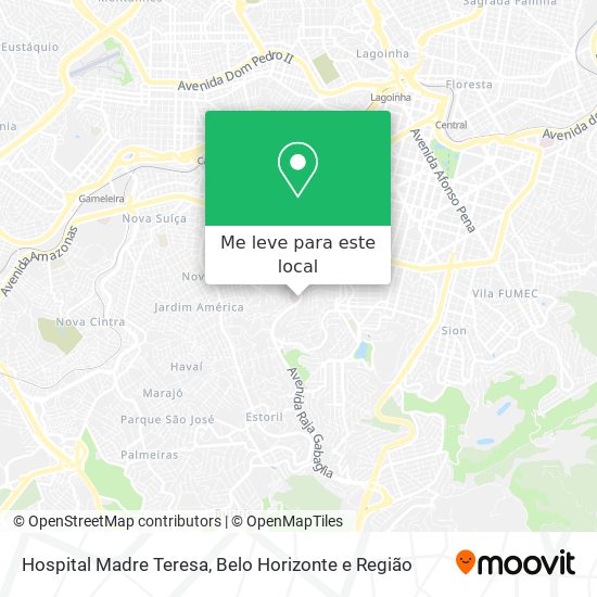 Hospital Madre Teresa mapa