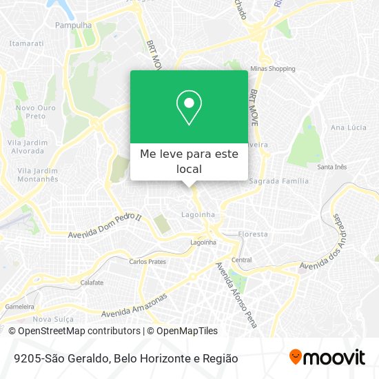 9205-São Geraldo mapa