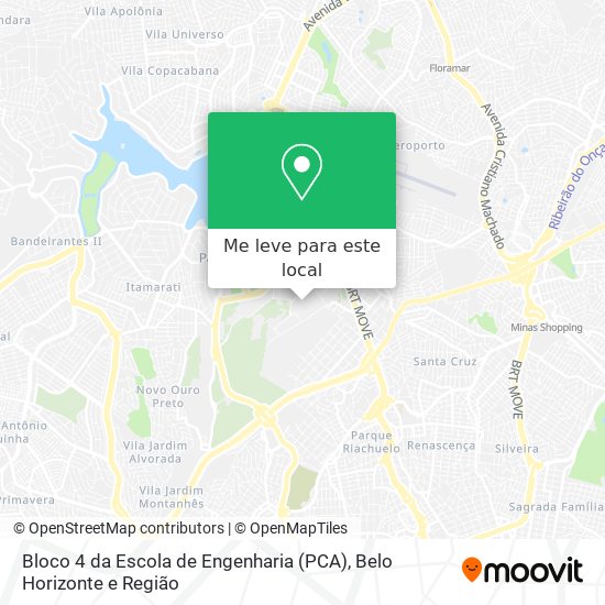 Bloco 4 da Escola de Engenharia (PCA) mapa