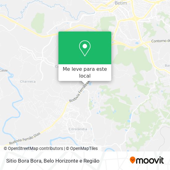 Sitio Bora Bora mapa