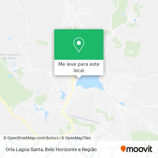 Orla Lagoa Santa mapa