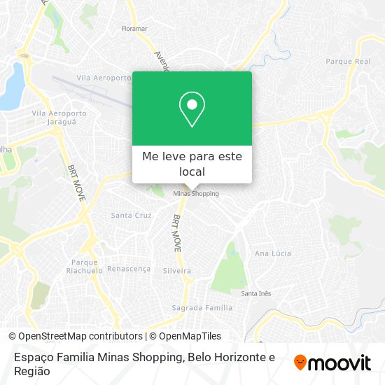 Espaço Familia Minas Shopping mapa