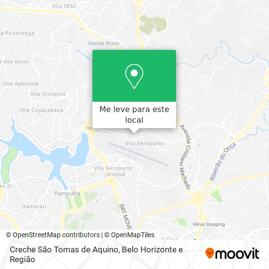 Creche São Tomas de Aquino mapa