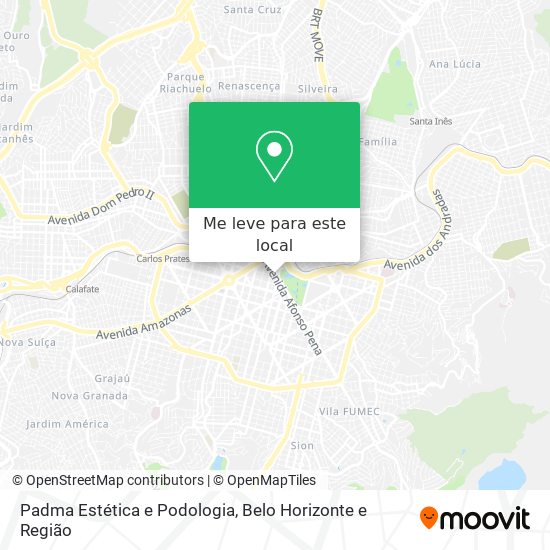 Padma Estética e Podologia mapa