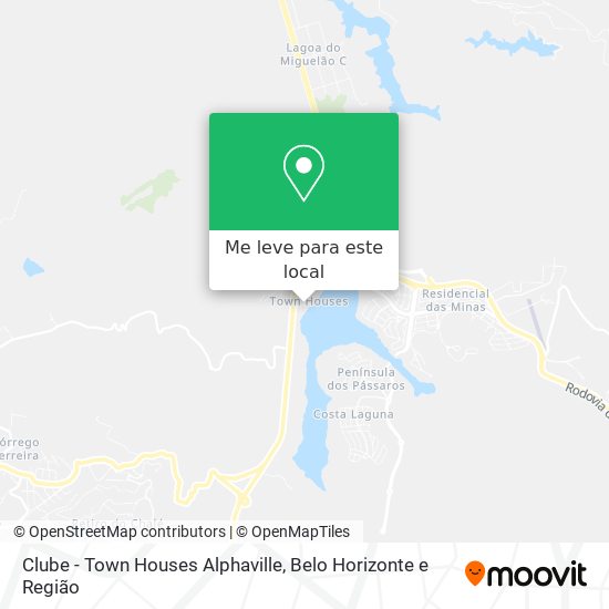 Clube - Town Houses Alphaville mapa