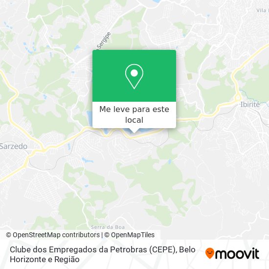 Clube dos Empregados da Petrobras (CEPE) mapa