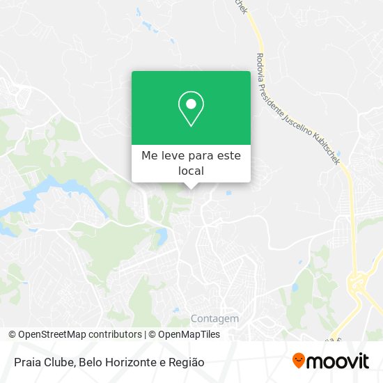 Praia Clube mapa