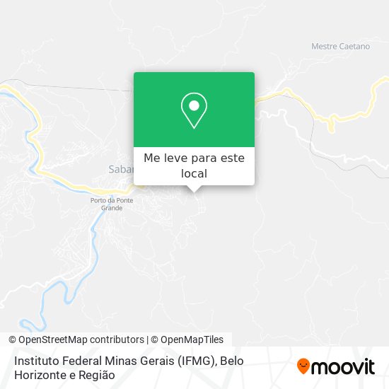 Instituto Federal Minas Gerais (IFMG) mapa