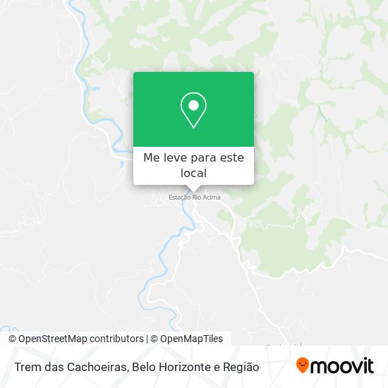 Trem das Cachoeiras mapa