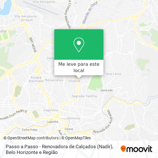 Passo a Passo - Renovadora de Calçados (Nadir) mapa