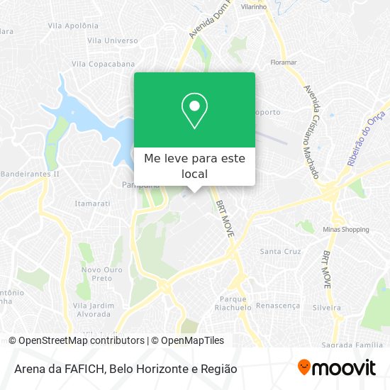 Arena da FAFICH mapa