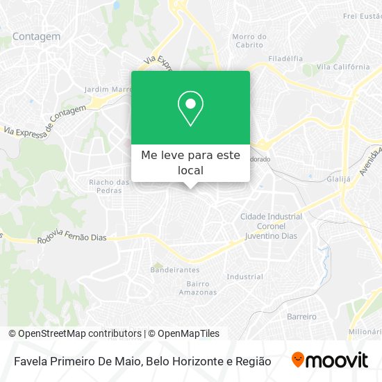 Favela Primeiro De Maio mapa