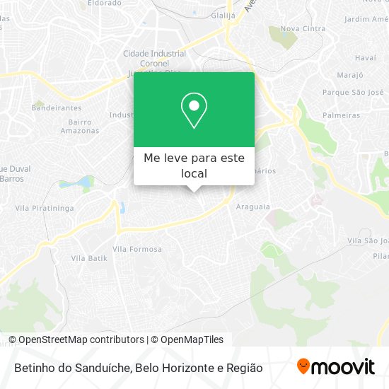 Betinho do Sanduíche mapa