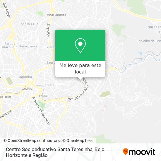 Centro Socioeducativo Santa Teresinha mapa