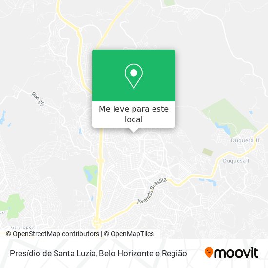 Presídio de Santa Luzia mapa