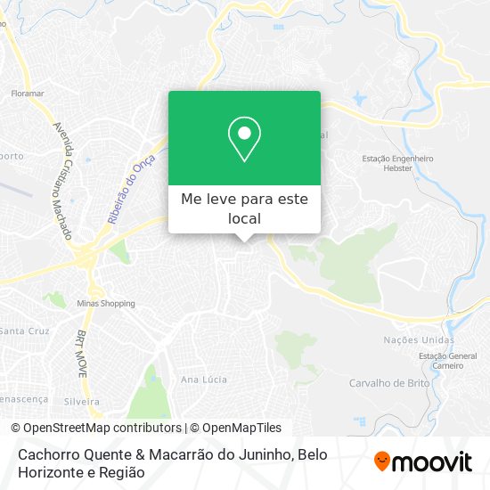 Cachorro Quente & Macarrão do Juninho mapa