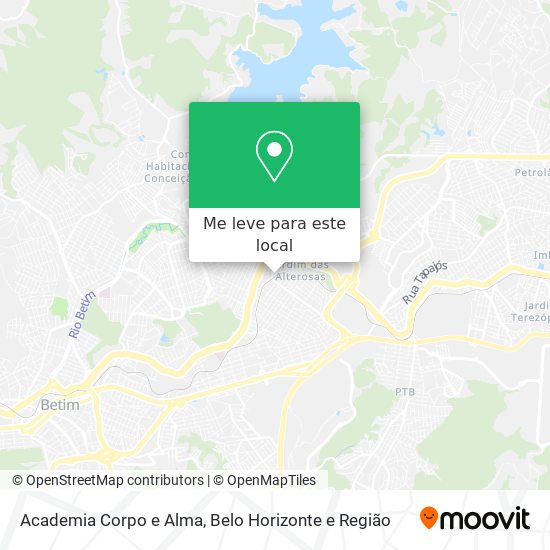 Academia Corpo e Alma mapa