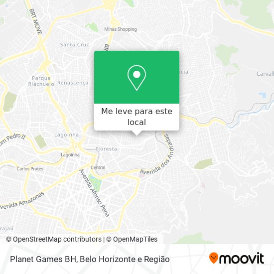 Planet Games BH mapa