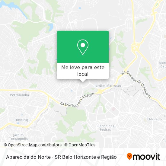 Aparecida do Norte - SP mapa