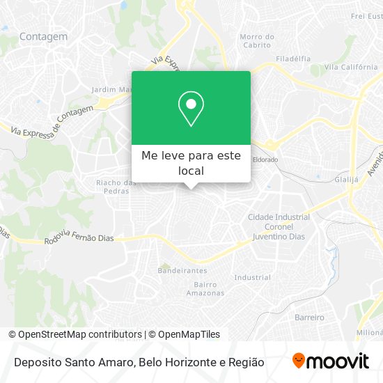 Deposito Santo Amaro mapa