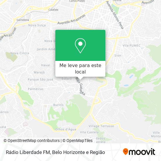 Rádio Liberdade FM mapa