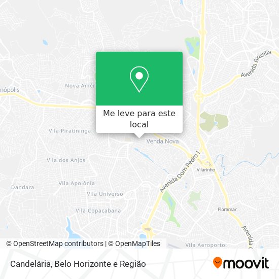 Candelária mapa