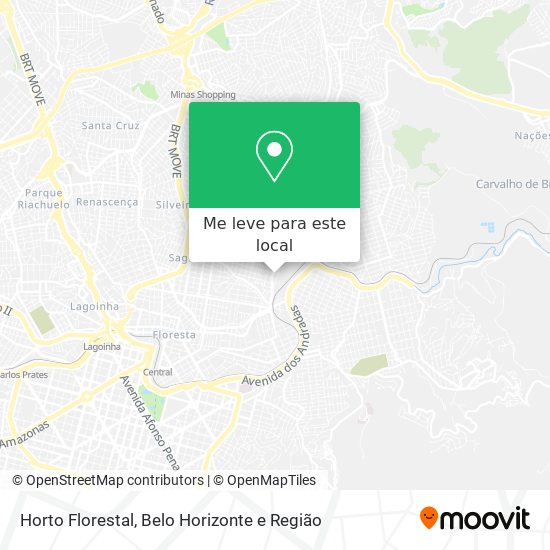 Horto Florestal mapa