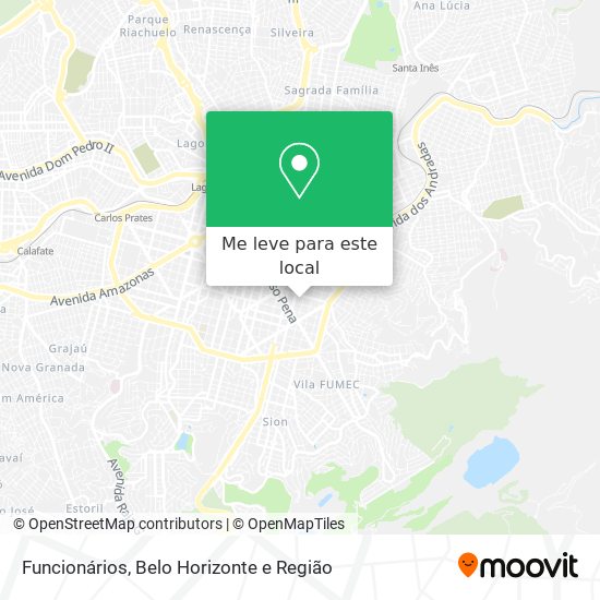 Funcionários mapa