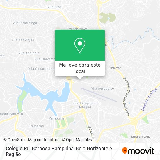 Colégio Rui Barbosa Pampulha mapa
