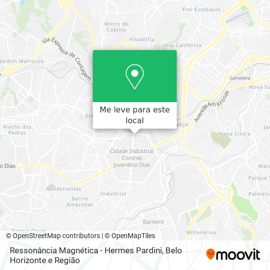 Ressonância Magnética - Hermes Pardini mapa