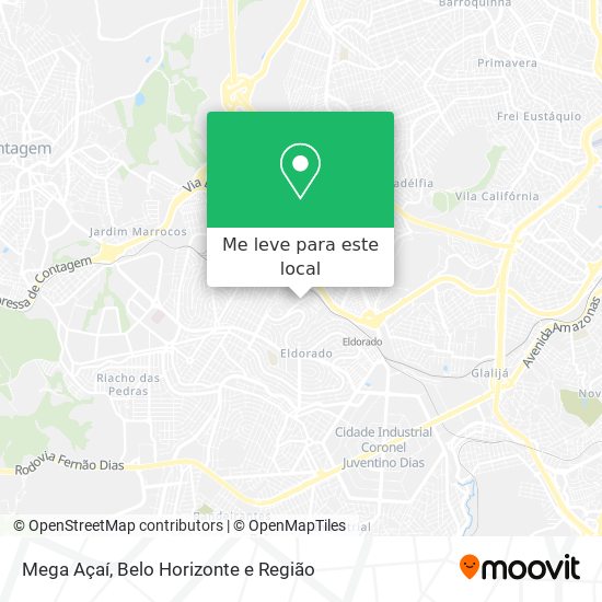 Mega Açaí mapa