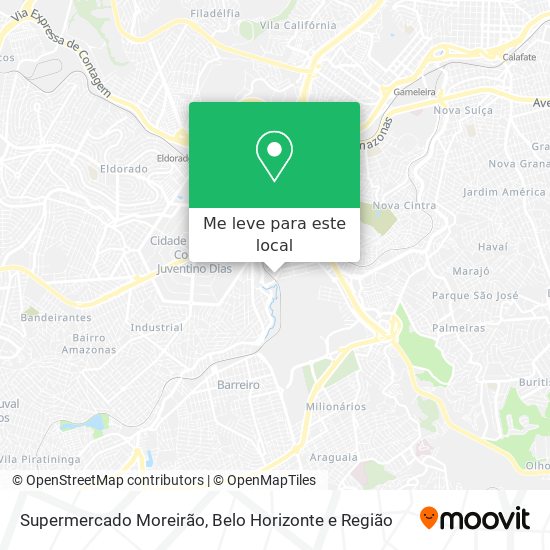 Supermercado Moreirão mapa